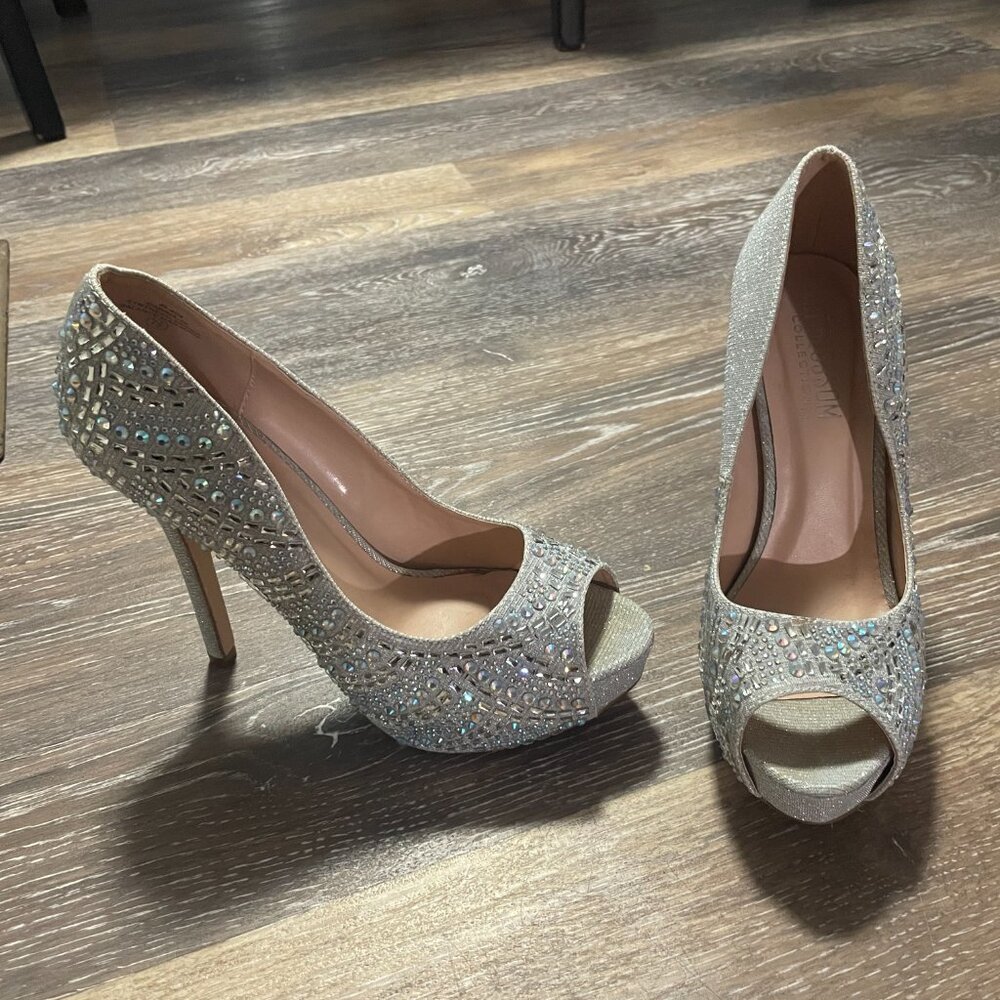 Beautiful Open Toed Prom or Wedding Shoes